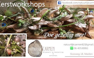 Kerstworkshops bij ‘Natuurlijk Carmen’