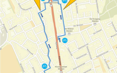 Wegwerkzaamheden Rijksweg (N844): Omleiding fietsers vanaf maandag 30 maart