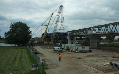 Plaatsing Fietsbrug verloopt voorspoedig