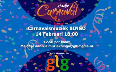 Doe mee met de GL8 carnavalsmuziek bingo!