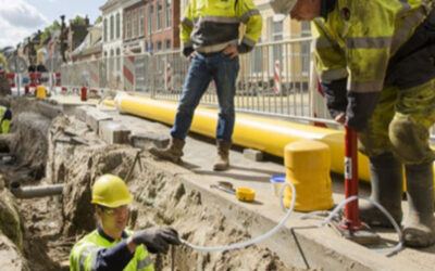 Werkzaamheden gasleiding Baron van Brakelstraat